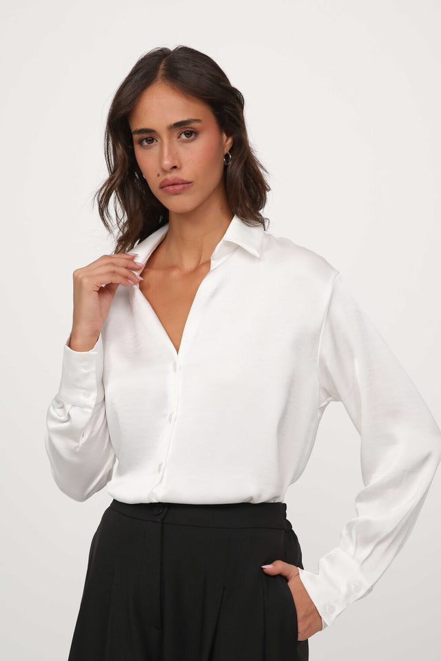 Nicole satin blouse