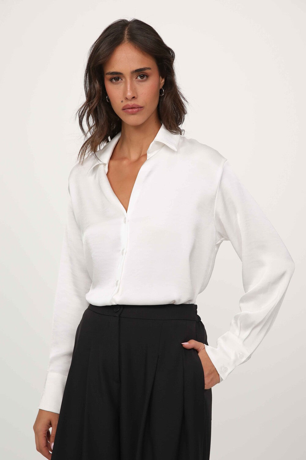 Nicole satin blouse