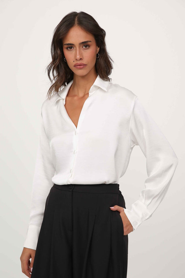 Nicole satin blouse