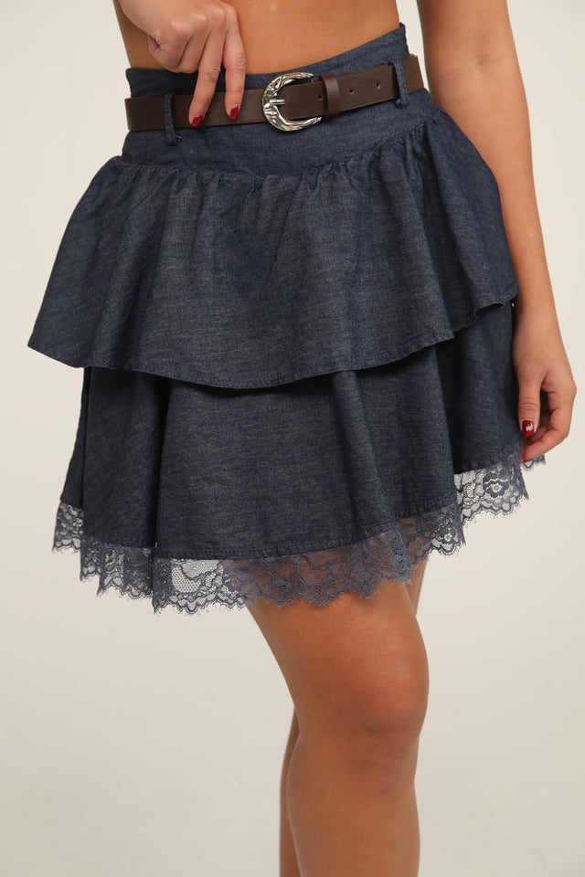 Francesca belted skirt