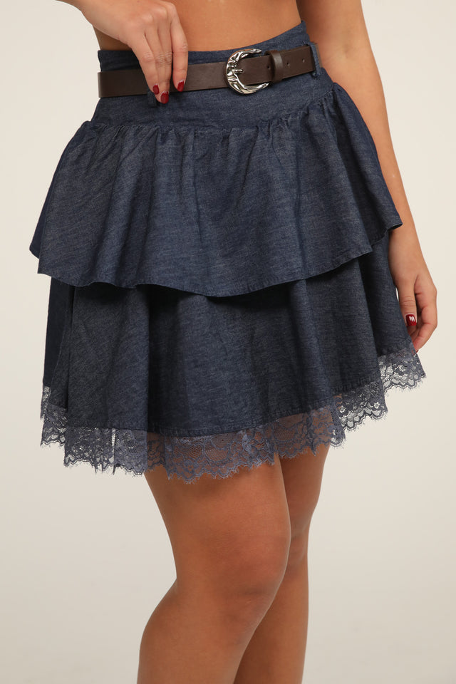 Francesca belted skirt