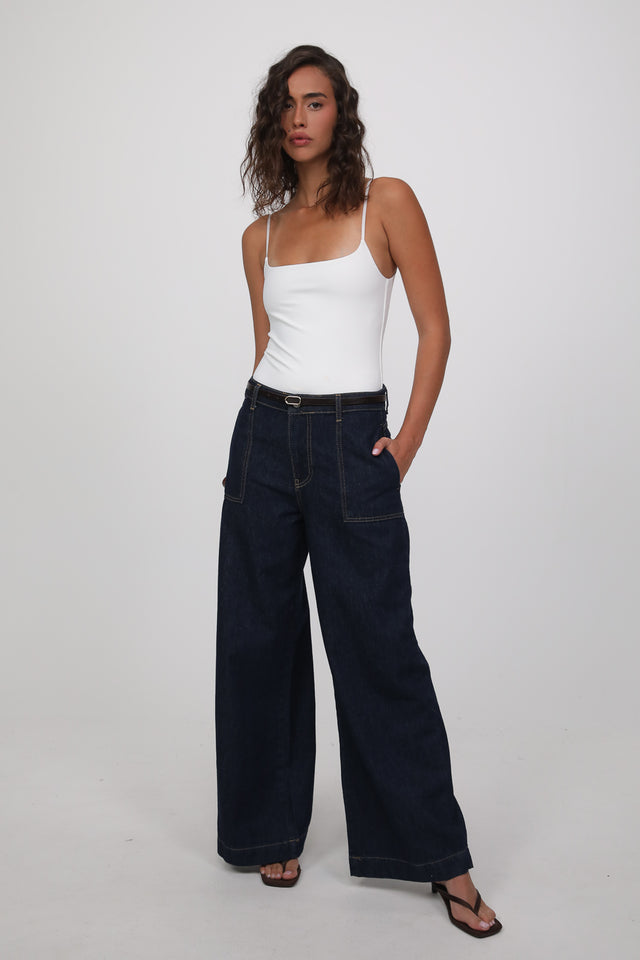 ג'ינס+חגורה Samantha